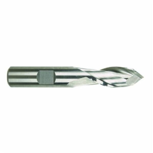 MORSE 44621 1980 Regular Length Single End Drill Mill, 1/4 in Dia, 90 deg Point, 2 Flutes, 5/8 in L Flute, 5/8 in L of Cut, 2-7/16 in OAL, Bright
