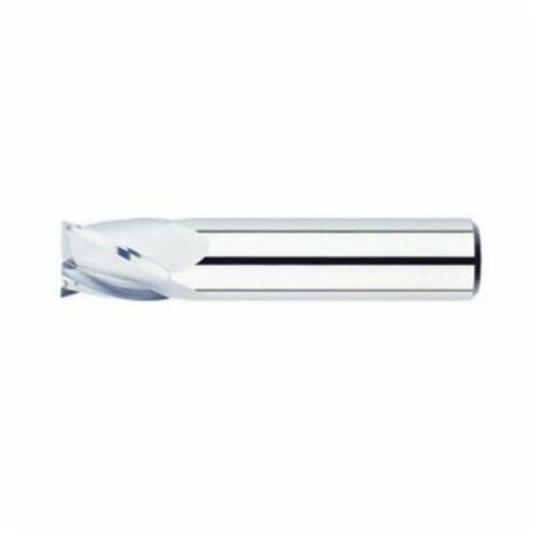 variFLUTE 52904 5990 Center Cutting High Performance Regular Length Single End End Mill, 5/8 in Dia Cutter, 0.005 to 0.007 in Corner Radius, 1-5/8 in Length of Cut, 2 Flutes, 5/8 in Dia Shank, 3-1/2 in OAL, Bright
