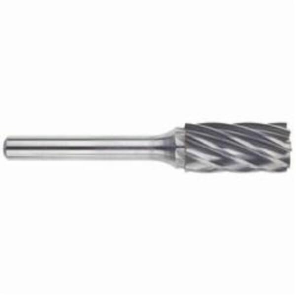 MORSE Edge Hog 59625 5970 Carbide Burr, Flat End, Cylindrical Head, 1/4 in Dia Head, 5/8 in L of Cut, 2 in OAL, Aluminum Cut