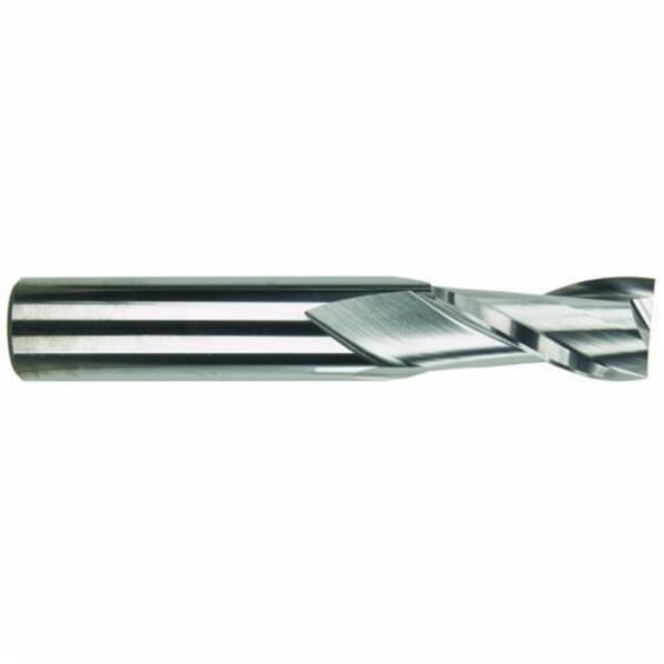 MORSE 90088 5944T Center Cutting Regular Length Single End End Mill, 1/4 in Dia Cutter, 3/4 in Length of Cut, 2 Flutes, 1/4 in Dia Shank, 2-1/2 in OAL, TiAlN Coated