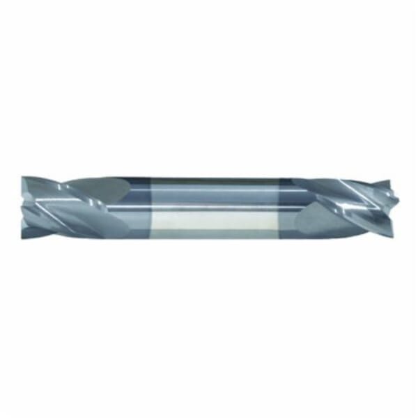 MORSE 91076 5895T Center Cutting Double End Regular Length End Mill, 5/16 in Dia Cutter, 3/4 in Length of Cut, 4 Flutes, 3/8 in Dia Shank, 3-1/2 in OAL, TiALN Coated