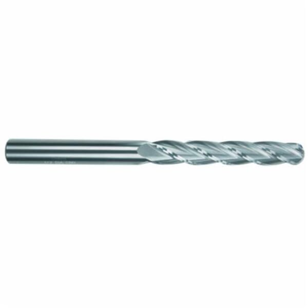MORSE 91224 5953T Ball Nose Center Cutting Extra Long Length Single End End Mill, 3/8 in Dia Cutter, 1-3/4 in Length of Cut, 4 Flutes, 3/8 in Dia Shank, 4 in OAL, TiALN Coated