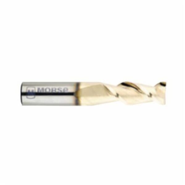 MORSE variFLUTE 92921 5991Z Center Cutting Regular Length Single End Square End High Performance End Mill, 5/16 in Dia Cutter, 3/4 in Length of Cut, 2 Flutes, 5/16 in Dia Shank, 2-1/2 in OAL, ZrN Coated