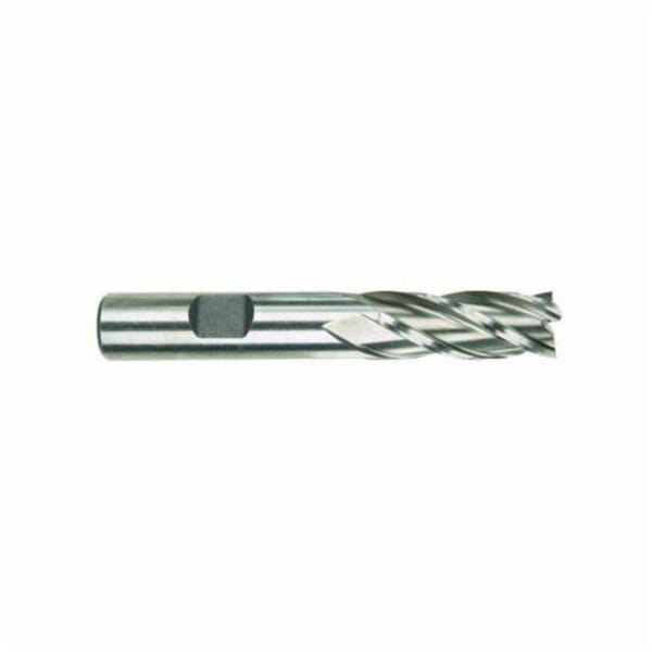 MORSE 96128 4550G Center Cutting Regular Length Single End End Mill, 3/4 in Dia Cutter, 1-5/8 in Length of Cut, 4 Flutes, 3/4 in Dia Shank, 3-7/8 in OAL, TiN Coated