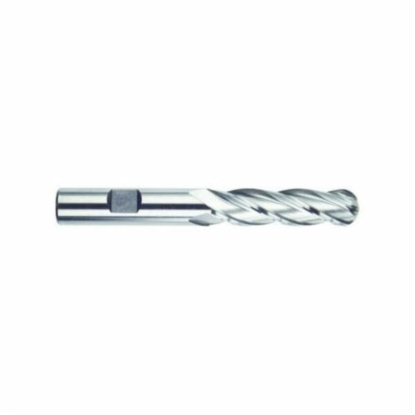 MORSE 96529 4555G Ball Nose Center Cutting Long Length Single End End Mill, 5/8 in Dia Cutter, 2-1/2 in Length of Cut, 4 Flutes, 5/8 in Dia Shank, 4-5/8 in OAL, TiN Coated