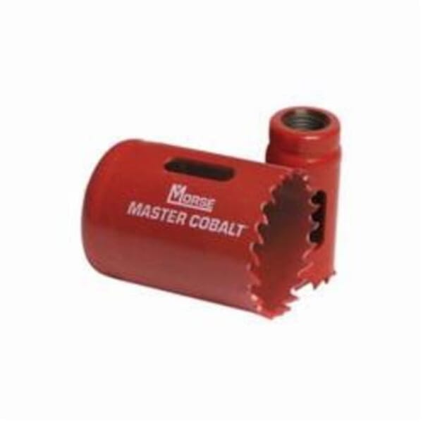 M.K. Morse AV56 Master Cobalt Heavy Duty Hole Saw, 3-1/2 in Dia, 1-1/2 in D Cutting, M3 HSS Cutting Edge, 5/8-18 Arbor