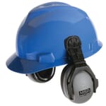 MSA 10061272 Sound Control Dielectric Passive Hard Hat Earmuffs, 27 dBA Noise Reduction, Gray, ANSI S3.19-1974