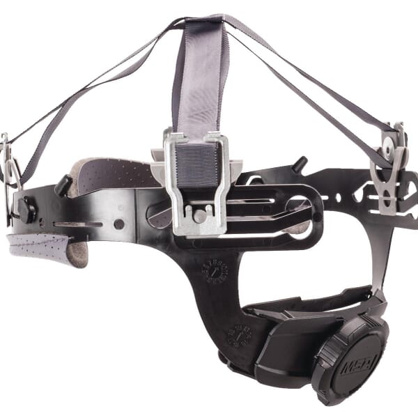 MSA Fas-Trac III 10153385 Ratchet Replacement Hard Hat Suspension, 4 Suspension Points, For Use With Comfo and Skullgard Helmets, Plastic/Nylon