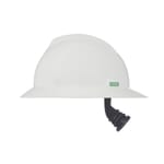 MSA V-Gard 475369 Full Brim Hard Hat, SZ 6-1/2 to 8 Fits Mini Hat, Polyethylene, 4-Point Fas-Trac III Suspension, ANSI Electrical Class Rating: Class E, ANSI Impact Rating: Type I, Ratchet Adjustment
