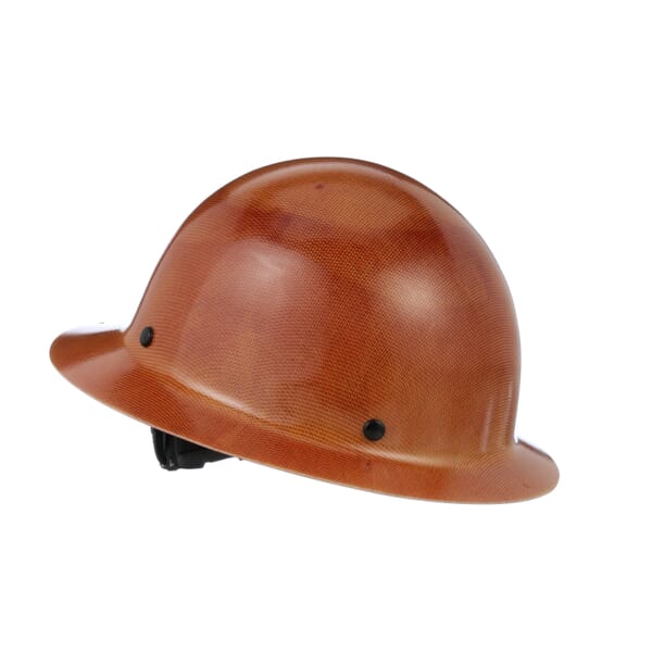 MSA Skullgard 475407 Full Brim Hard Hat, 6-1/2 Fits Mini Hat, 8 Fits Max Hat, Phenolic, Fas-Trac Suspension, ANSI Electrical Class Rating: Class G, ANSI Impact Rating: Type I