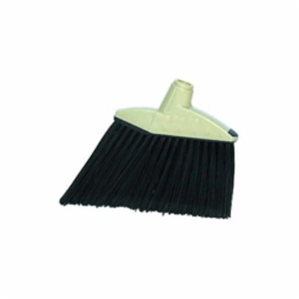 Magnolia Brush 463 Flagged Large Angle Broom, Plastic Bristle, Angled Sweep Face, 12 in W, 6-3/4 in L Trim, Metal Handle, 55 in OAL