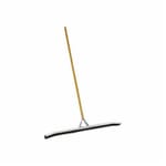 Magnolia Brush 4636 Non-Sparking Floor and Driveway Squeegee With 4100 Steel Bracket Handle, 36 in W, Rubber Blade, Curved Blade Shape, 60 in L Handle