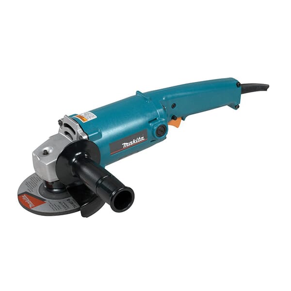 Makita 9005B Corded Angle Grinder With AC/DC Switch, 5 in Dia Wheel, 5/8-11 UNC Arbor/Shank, 120 VAC, For Wheel: Cut-Off/Depressed Center/Multi-Disc/Wire Wheel Brush, Rear Trigger Switch