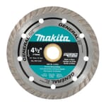 Makita A-94552 Turbo Rim Diamond Masonry Blade, 4-1/2 in Dia Blade, 7/8, 5/8 in Arbor/Shank
