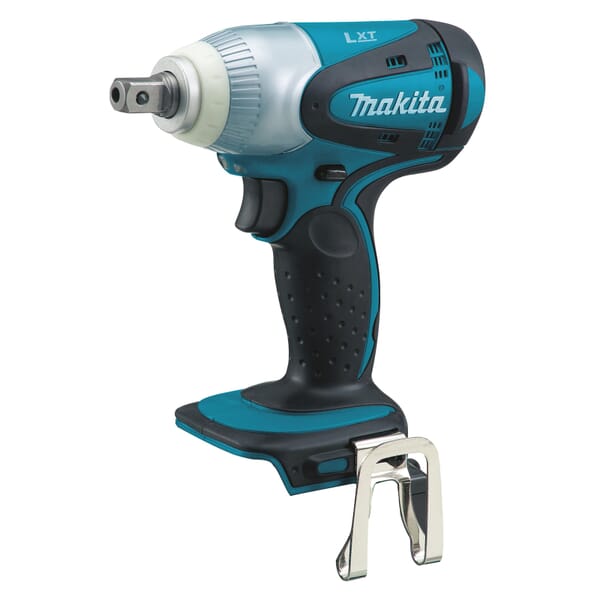 Makita BTW251Z LXT Ergonomic Cordless Impact Wrench, 1/2 in Square Drive, 0 to 3200 bpm, 230 N-m Torque, 18 VDC, 6-1/2 in OAL