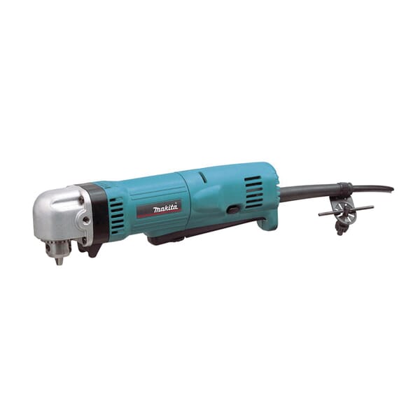 Makita DA3010F Corded Angle Drill Kit, 3/8 in Keyed Chuck, 0 to 2400 rpm Speed, 10-5/8 in OAL