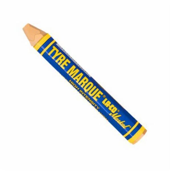 Markal 051421 Tyre Marque Tyre Marker, Solid Crayon-Like Form, 1/2 in Dia x 4-5/8 in L, Yellow, -20 to 130 deg F, Barium Bis[2-[(2-Hydroxynaphthyl)azo]Naphthalenesuphonate]