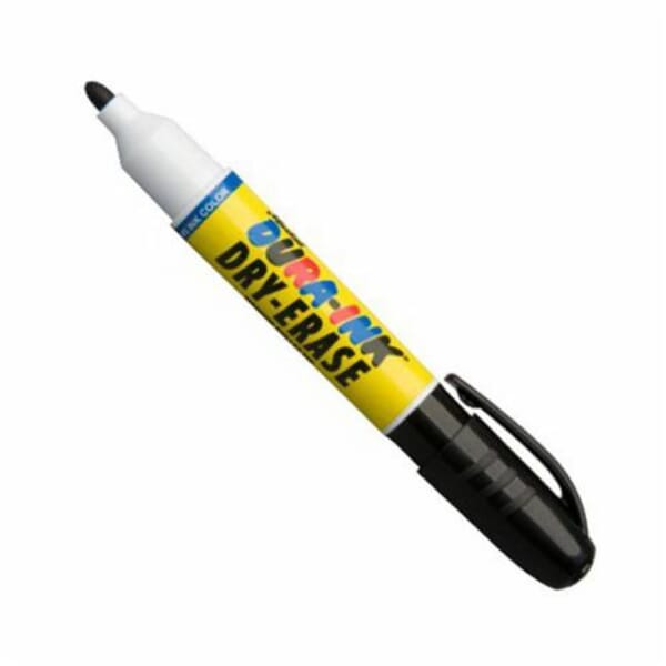 Markal 096571 Dura-Ink Dry Erase Marker, 3 mm Bullet/Medium Tip, Black