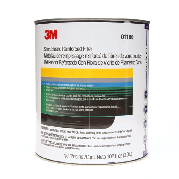 3M 7000125043 1160 Short Strand Filler, 1 gal Can, Green