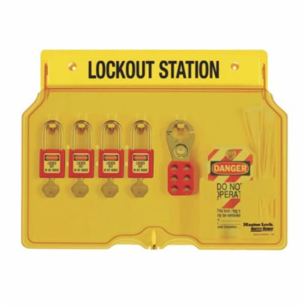 Master Lock 1482BP410 Keyed Different Padlock Station, 12-1/4 in H x 16 in W x 1-3/4 in D
