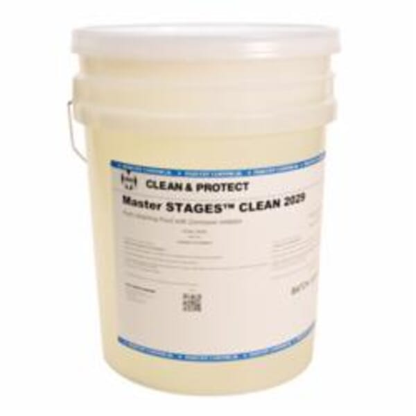 Master STAGES CL2029-5G "One Step" Highly Concentrated Parts Washing Fluid With Corrosion Inhibitor, 5 gal Pail, Yellow/Cloudy White, Liquid Form, >212 deg F Flash