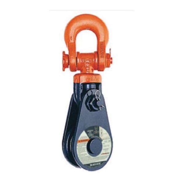 McKissick 108308 421 Champion Snatch Block, Wire Rope Cable, 3/4 to 7/8 in, 15 ton Load, 8 in OD