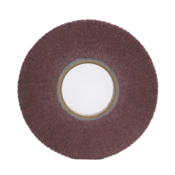 Merit 05539512667 Non-Woven Flap Wheel, 6 in Dia, 1 in W Face, 120 Grit, Fine Grade, Aluminum Oxide Abrasive