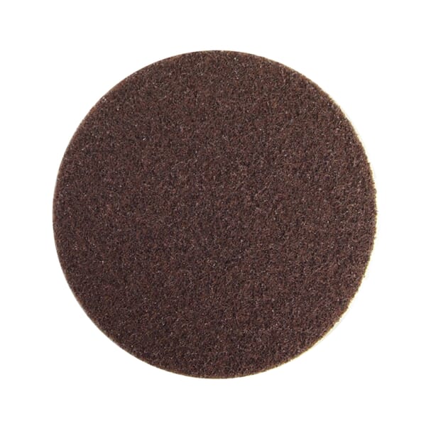 Merit 05539520420 GD Series Non-Woven Abrasive Hook and Loop Disc, 4-1/2 in Dia, 50 Grit, Coarse Grade, Aluminum Oxide Abrasive, Nylon Backing