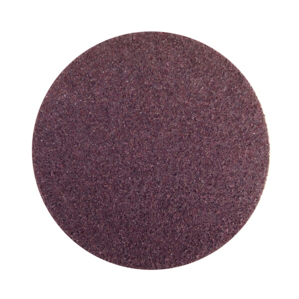 Merit 05539562620 GD Series Non-Woven Abrasive Hook and Loop Disc, 2 in Dia, 80 Grit, Medium Grade, Aluminum Oxide Abrasive, Nylon Backing