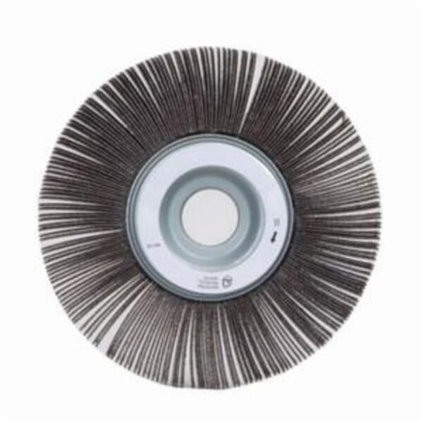 Merit 08834120170 EC-061 Economy Unmounted Coated Flap Wheel, 6 in Dia, 1 in W Face, P80 Grit, Medium Grade, Aluminum Oxide Abrasive