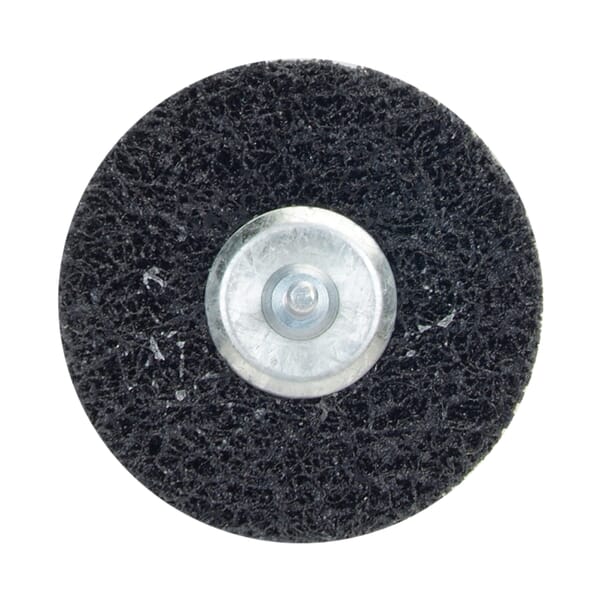 Merit 08834120973 2-Ply Non-Woven Disc Wheel, 4 in Dia, 1/4 in Center Hole, 1/2 in W Face, Extra Coarse Grade, Silicon Carbide Abrasive