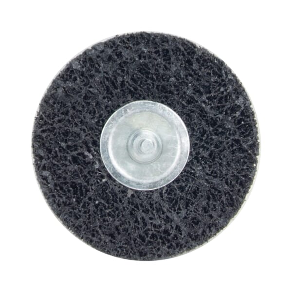 Merit 08834120974 1-Ply Non-Woven Disc Wheel, 4 in Dia, 1/4 in Center Hole, 1 in W Face, Extra Coarse Grade, Silicon Carbide Abrasive