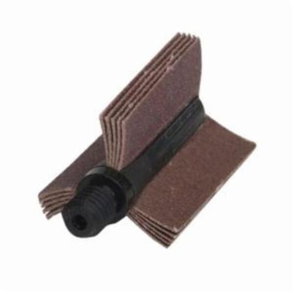 Merit 08834154093 B-405 6-Ply Plain Flap Coated Bore Polisher, 1-1/2 in ID x 1-3/4 in OD Dia, P120 Grit, Fine Grade, Aluminum Oxide Abrasive
