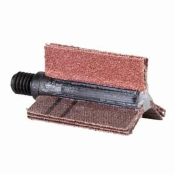 Merit 08834154101 B-410 5-Ply Plain Flap Coated Bore Polisher, 1-1/2 in ID x 2-1/2 in OD Dia, P80 Grit, Medium Grade, Aluminum Oxide Abrasive