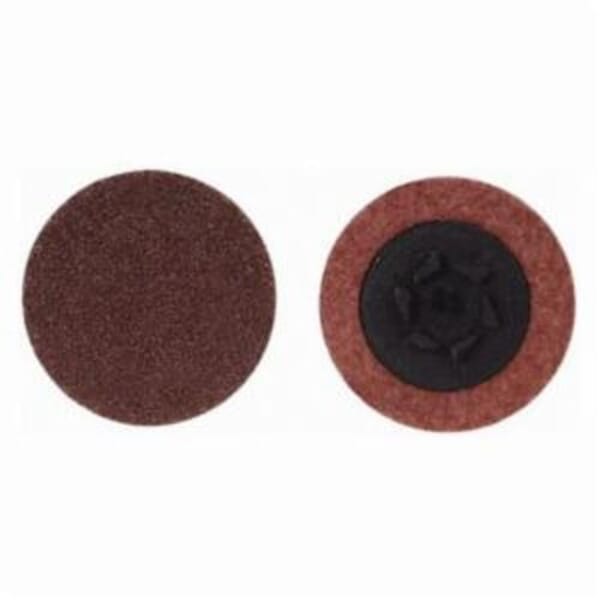 Merit 69957399777 Coated Abrasive Quick-Change Disc, 2 in Dia, 60 Grit, Coarse Grade, Aluminum Oxide Abrasive, Type TP (Type I) Attachment
