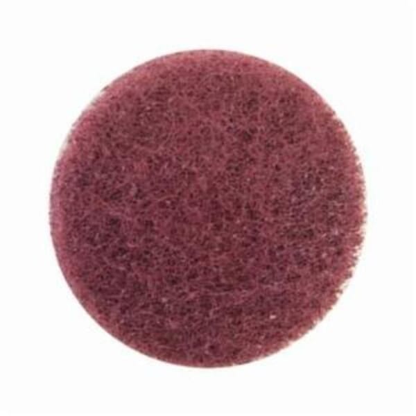 Merit High Strength 08834163987 Quick-Change Non-Woven Abrasive Disc, 2 in Dia, Type TR (Type III) Attachment, Aluminum Oxide, Very Fine Grade