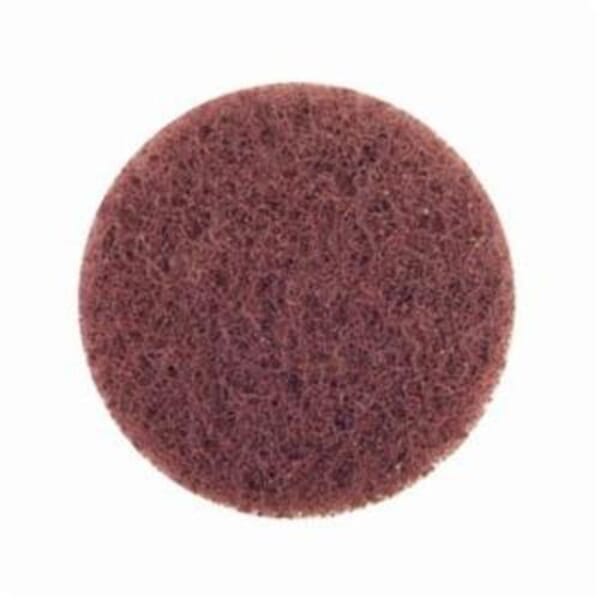 Merit Buffing 08834166293 Quick-Change Non-Woven Abrasive Disc, 3 in Dia, Type TP (Type I) Attachment, Aluminum Oxide, Coarse Grade