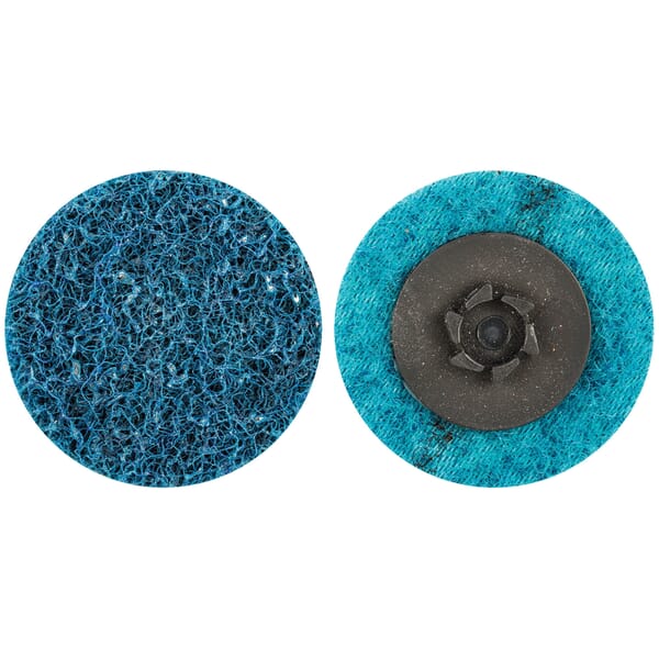 Merit 08834166336 Type XC Non-Woven Abrasive Quick-Change Disc, 1-1/2 in Dia, Very Fine Grade, Aluminum Oxide Abrasive, Type TP (Type I) Attachment