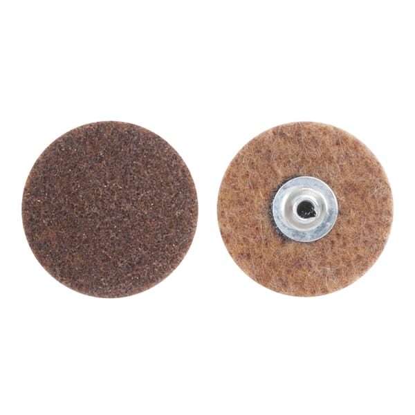 Merit 08834166388 Non-Woven Abrasive Quick-Change Disc, 4 in Dia, 50 Grit, Coarse Grade, Aluminum Oxide Abrasive, Type TS (Type II) Attachment