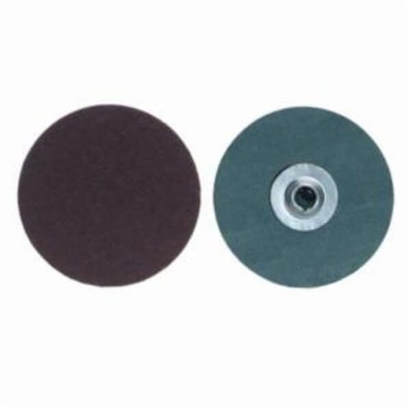 Merit PowerLock fx 08834168495 Flexible Coated Abrasive Quick-Change Disc, 2 in Dia, 36 Grit, Extra Coarse Grade, Aluminum Oxide Abrasive, Type TS (Type II) Attachment