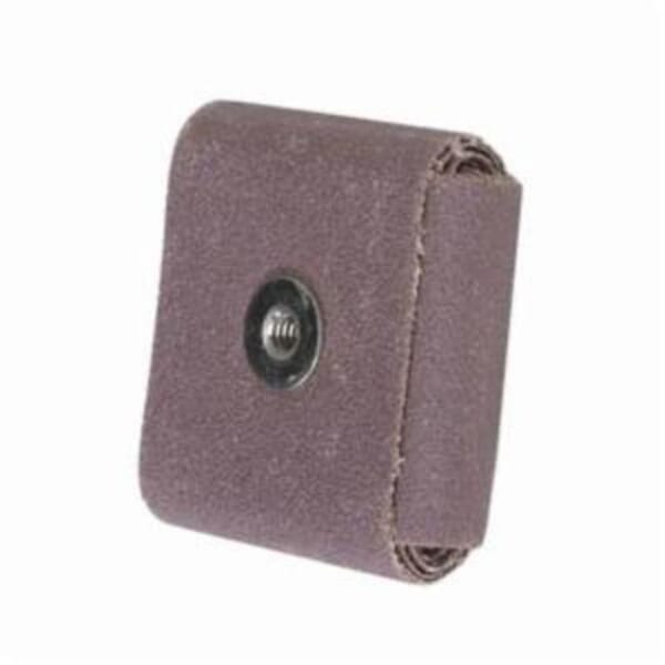 Merit 08834182057 Coated Square Pad, 3 in L x 3 in W x 1/2 in THK, 1/4-20 Eyelet Thread, 60 Grit