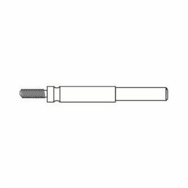 Merit 08834183163 MM32-4 Mandrel, 1/4 in Shank, 3 in OAL, For Use With Overlap Slotted Disc, Cross Pad onto a Grinder
