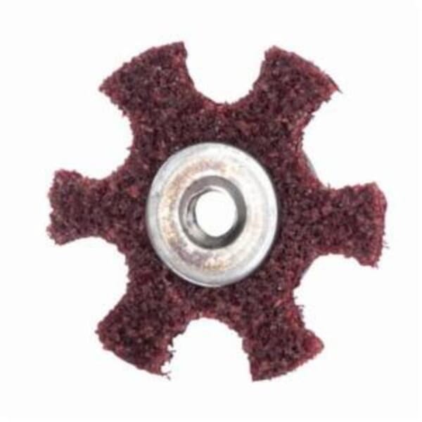 Merit 08834185924 Surface Preparation Star, 1-1/2 in Dia, 1/4-20 Eyelet, Medium Grade, Aluminum Oxide Abrasive