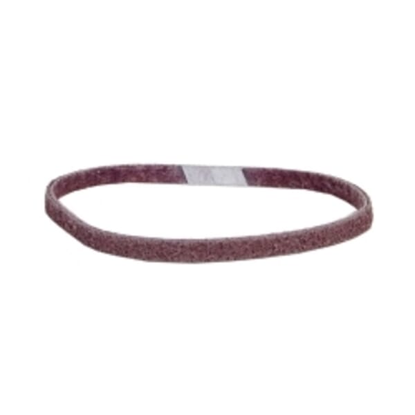 Merit Surface Prep 08834194010 File Non-Woven Abrasive Belt, 3/4 in W x 20-1/2 in L, Medium Grade, Aluminum Oxide Abrasive, Maroon