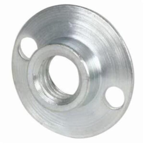 Merit 63642543463 Round Base Retainer Nut, For Use With 4 to 9 in Rubber Back-Up Pad, Steel