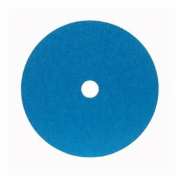 Merit 66623353315 FX672 Coated Abrasive Disc, 4-1/2 in Dia, 7/8 in Center Hole, 24 Grit, Extra Coarse Grade, Zirconia Alumina Abrasive, Center Mount Attachment