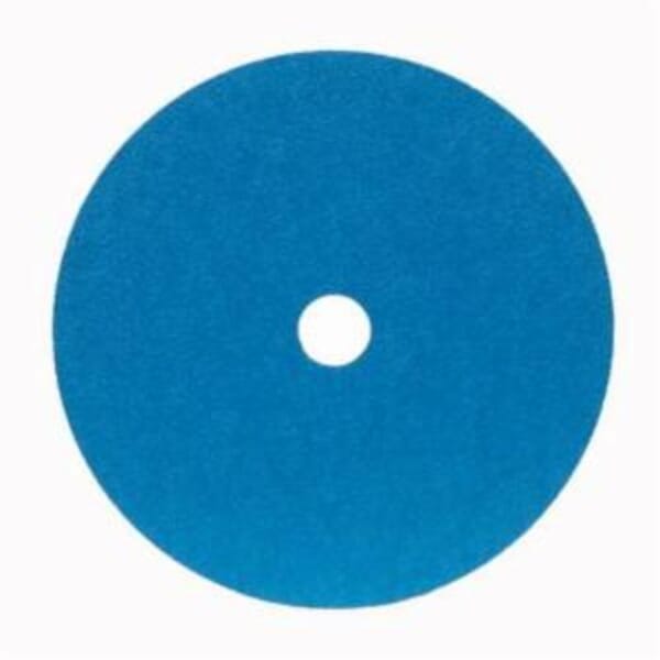 Merit 66623353318 FX672 Coated Abrasive Disc, 4-1/2 in Dia, 7/8 in Center Hole, 50 Grit, Coarse Grade, Zirconia Alumina Abrasive, Center Mount Attachment