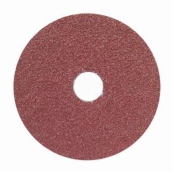 Merit 66623355596 FX965 Coated Abrasive Disc, 7 in Dia, 7/8 in Center Hole, 60 Grit, Medium Grade, Ceramic Alumina Abrasive, Center Mount Attachment