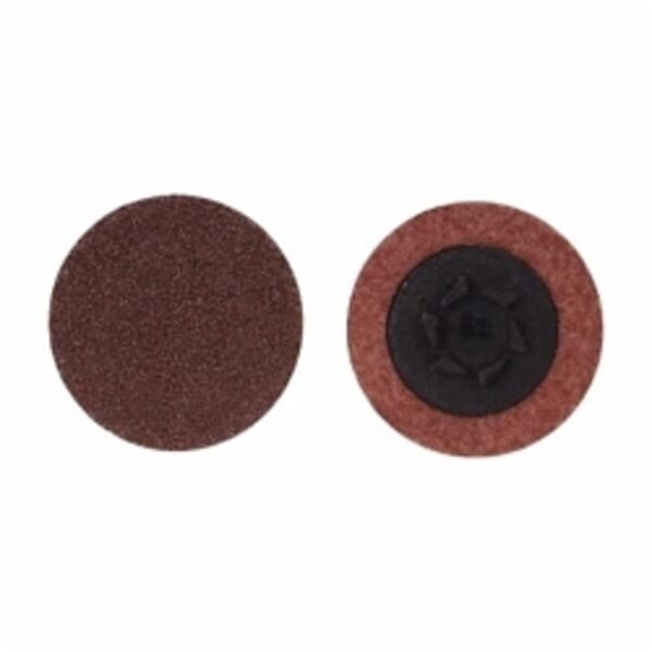 Merit 69957399787 Coated Abrasive Quick-Change Disc, 3 in Dia, 40 Grit, Extra Coarse Grade, Aluminum Oxide Abrasive, Type TP (Type I) Attachment