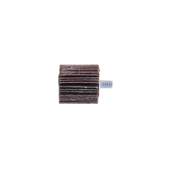 Merit 08834131008 XX-0011 High Performance Mini Mounted Quick-Change Coated Flap Wheel, 1 in Dia Wheel, 1 in W Face, P60 Grit, Coarse Grade, Aluminum Oxide Abrasive
